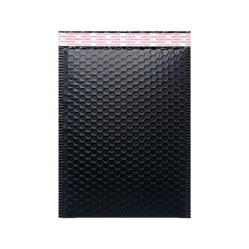 Large Black Bubble Envelope: Thick Foam Self-Adhesive Jacket Packaging Bag