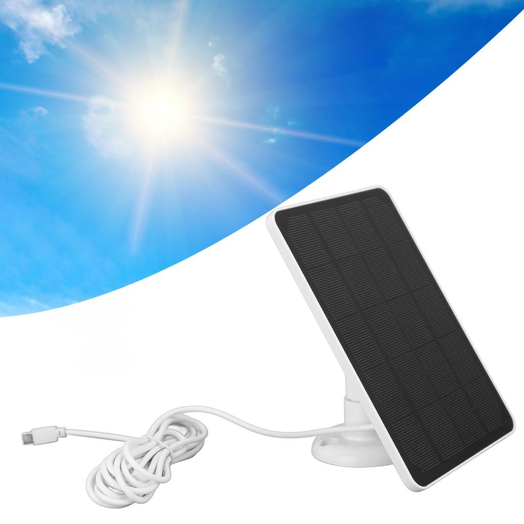 4W5V Solar Panel for Wireless Camera Waterproof Solar Panel for Rechargeable Battery Surveillance Camera