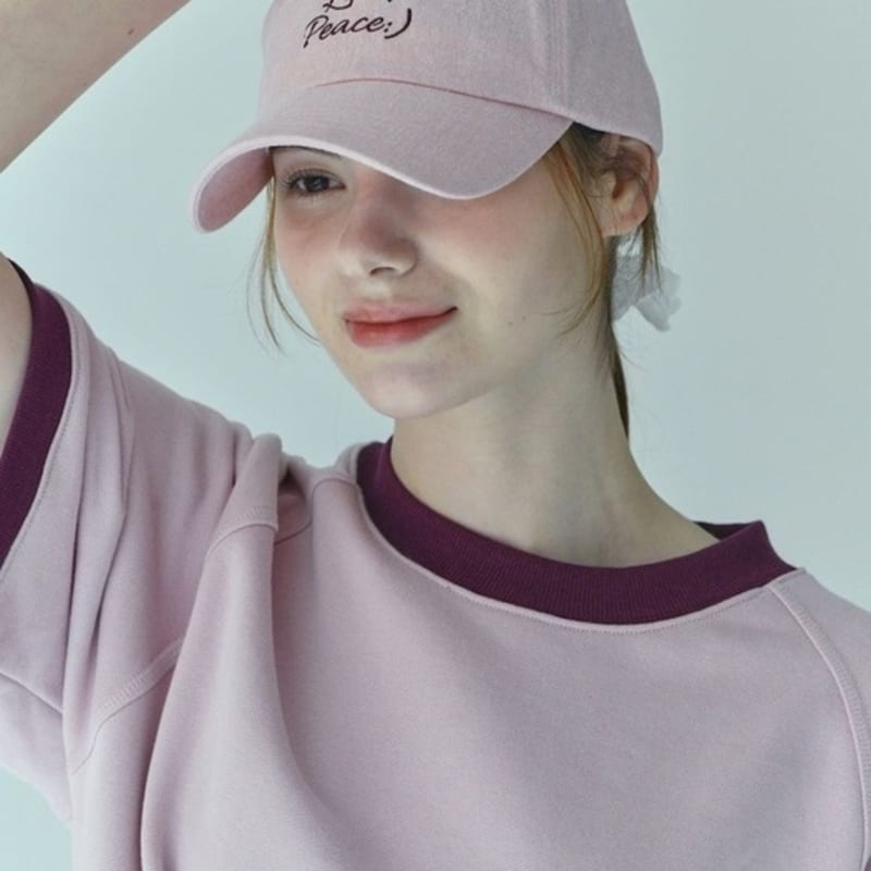 

ETERNAL EMOTION SIGNATURE SLOGAN cap (HUSH pink) F