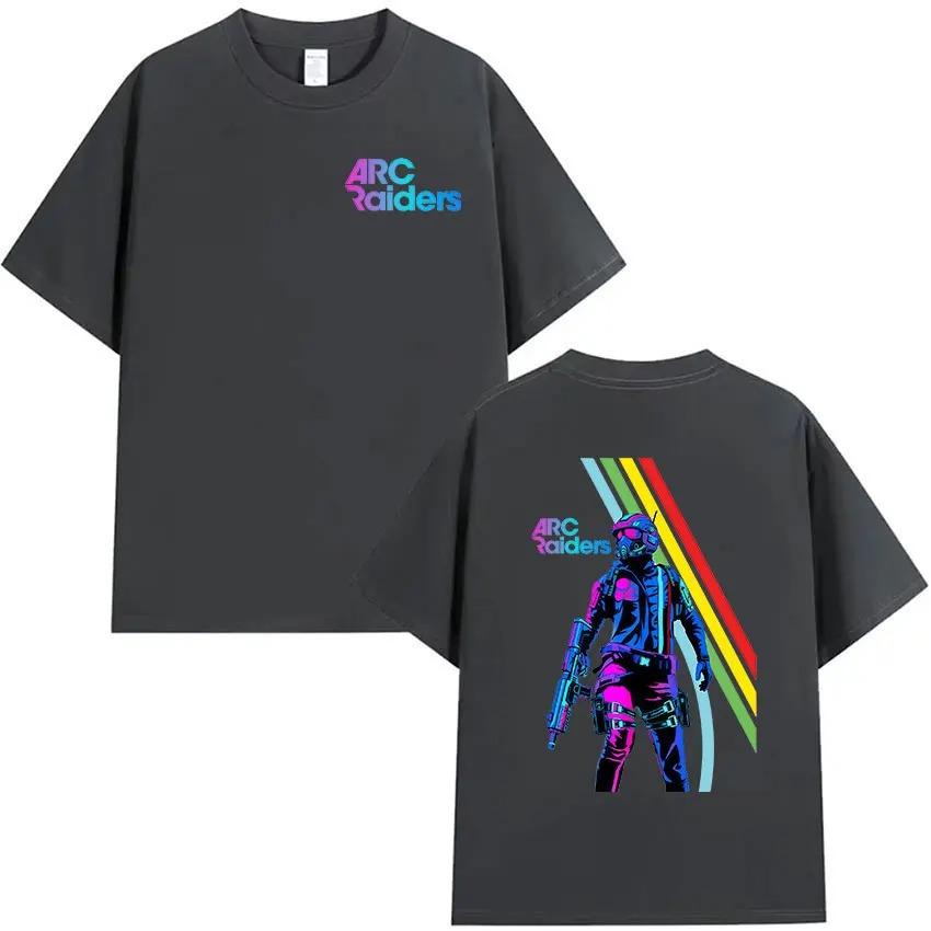 Hot Game ARC Raiders Graphic Tshirt Unisex Mens Gothic Fashion Cotton Short Sleeve Classic Cosplay Women And Men Tshirts