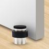 Silver Stainless Steel Floor Door Stop Cylindrical Wall Protector Heavy Duty Universal Bottom Top Mount