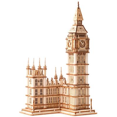 Robotime Big Ben 3D Wooden Craft Educational for and Perfect As a New Birthday or Christmas Gift for Preschoolers and New Years TG507 Puzzle, Puzzle,