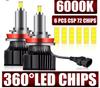 200W 360° H8/H11 LED Headlight 40000LM Super Canbus Fog Lamp 500K White Lamp For Lens,2pcs,