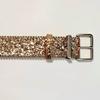 Shimmering Sequins Pin Buckle Belt for Adult Teens Blingbling Powder Waist Belt Fashion Waiststrap for Dresses Sweaters