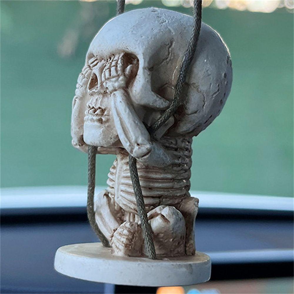 

Car Ornaments Skeleton Skull Car Mirror Pendant Car Hanging Pendant Hanging Ornament Car Pendant eyes
