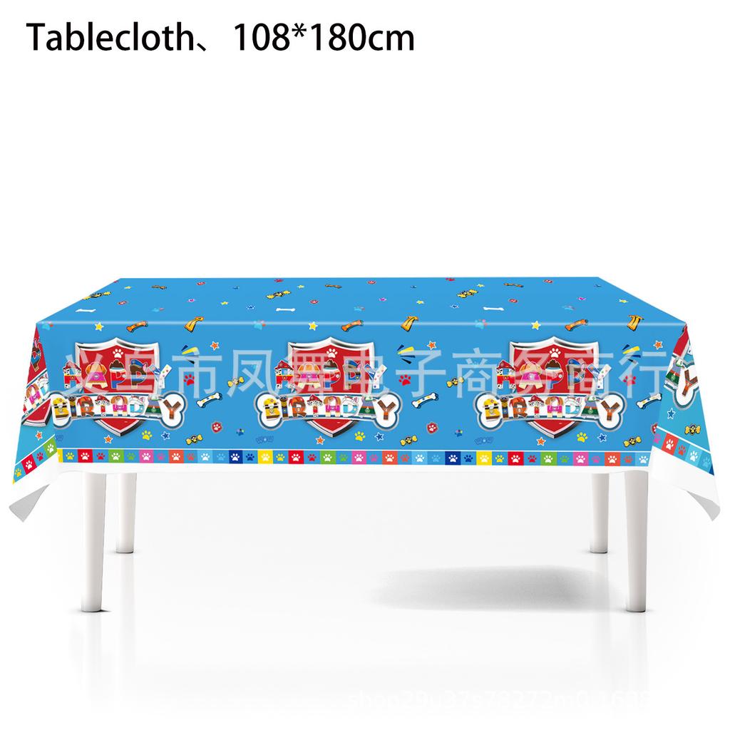Cartoon Wang Wang Team Dog Paws Children'S Birthday Cake Party Disposable Tableware Decoration Supplies