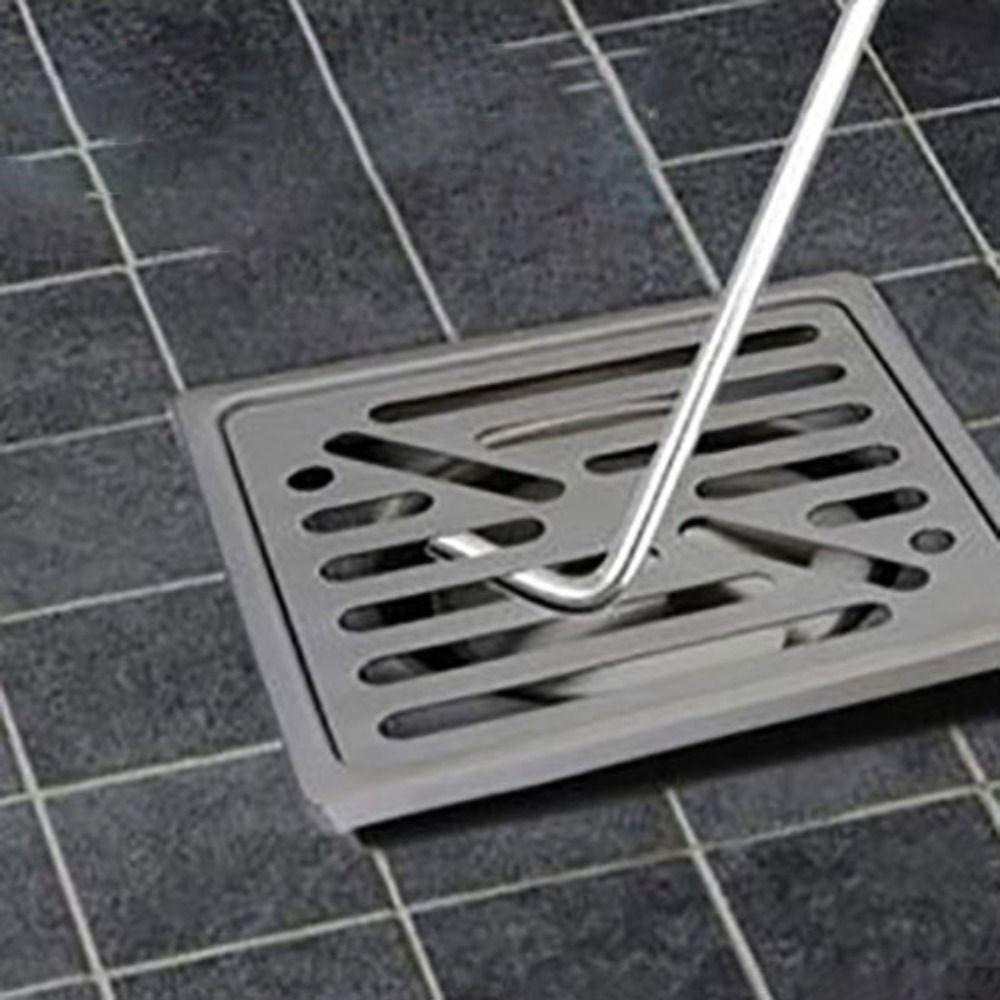 10pcs Stainless Steel Floor Drain Lifting Ring Durable Disassembly Tools Kitchen Drain Hook Easy To Clean Portability