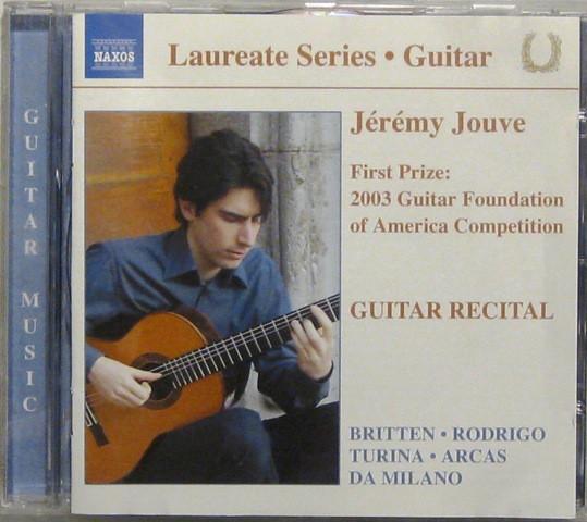 

CD JOAQUÍN RODRIGO - Jeremy Jouve: Guitar Recital 8557597 Naxos 2004 Germany Classical Used