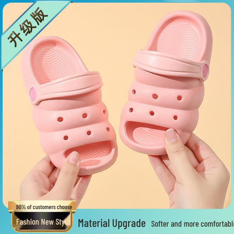 Kids' Soft Summer Indoor Slippers - Lightweight Crocs for Toddlers and Children