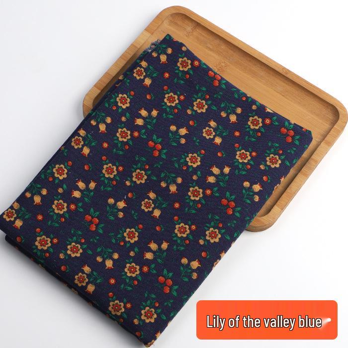 Retro-Style Cotton & Linen Ethnic Print Fabric for Tablecloths, Curtains, Bohemian Clothing - Yunnan Lijiang Design
