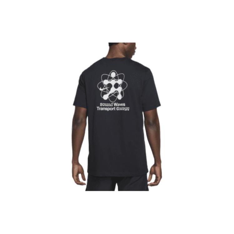 Nike T Shirts Men's Black Crew Neck Moderate Straight Fit DM5436-010
