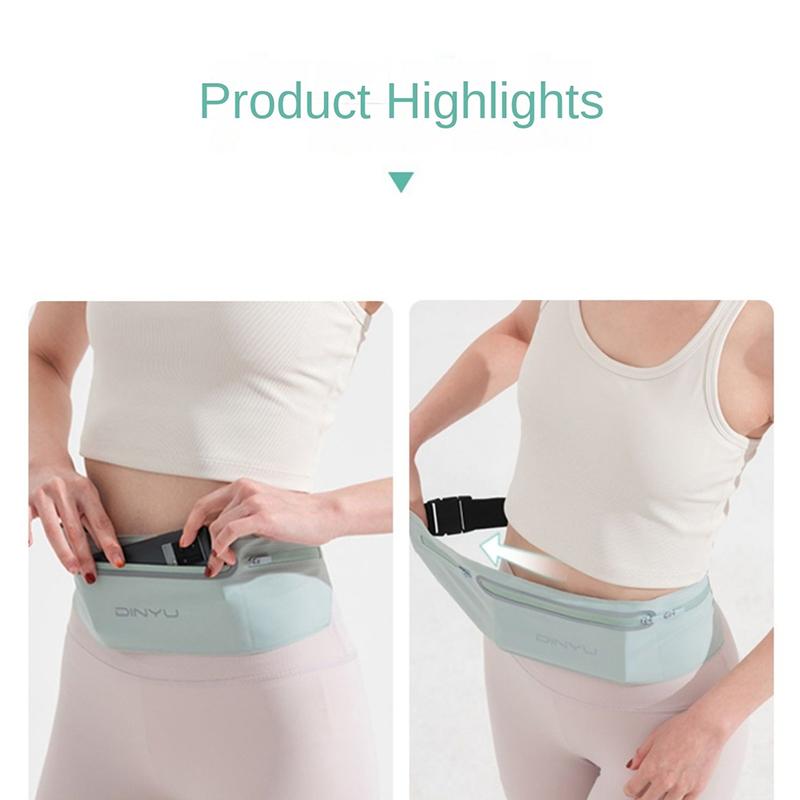 Sports Cell Phone Waist Pack Women Outdoor Running Bag Thin Fitness Equipment Invisible Waterproof Belt Bag
