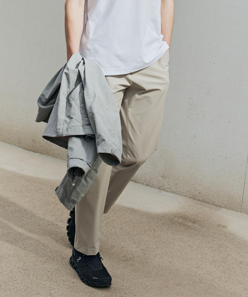 MINDBRIDGE [On] Tapered Half Banding Slacks - 4 Colors (B Type)