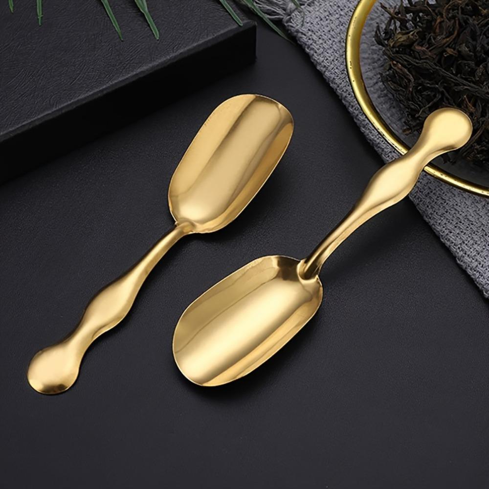 Stainless Steel Mini Teaspoon - Versatile Coffee, Sugar & Candy Scoop with Short Handle - Perfect for Kitchen & Dining