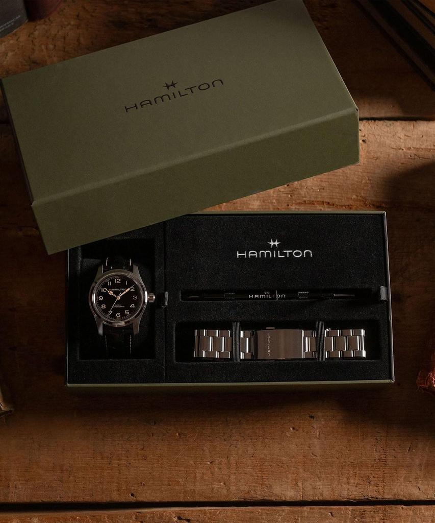 Hamilton Khaki Field Murph Mechanical Automatic Wristwatch Bundle Set H70605732 Genuine Guarantee Men's