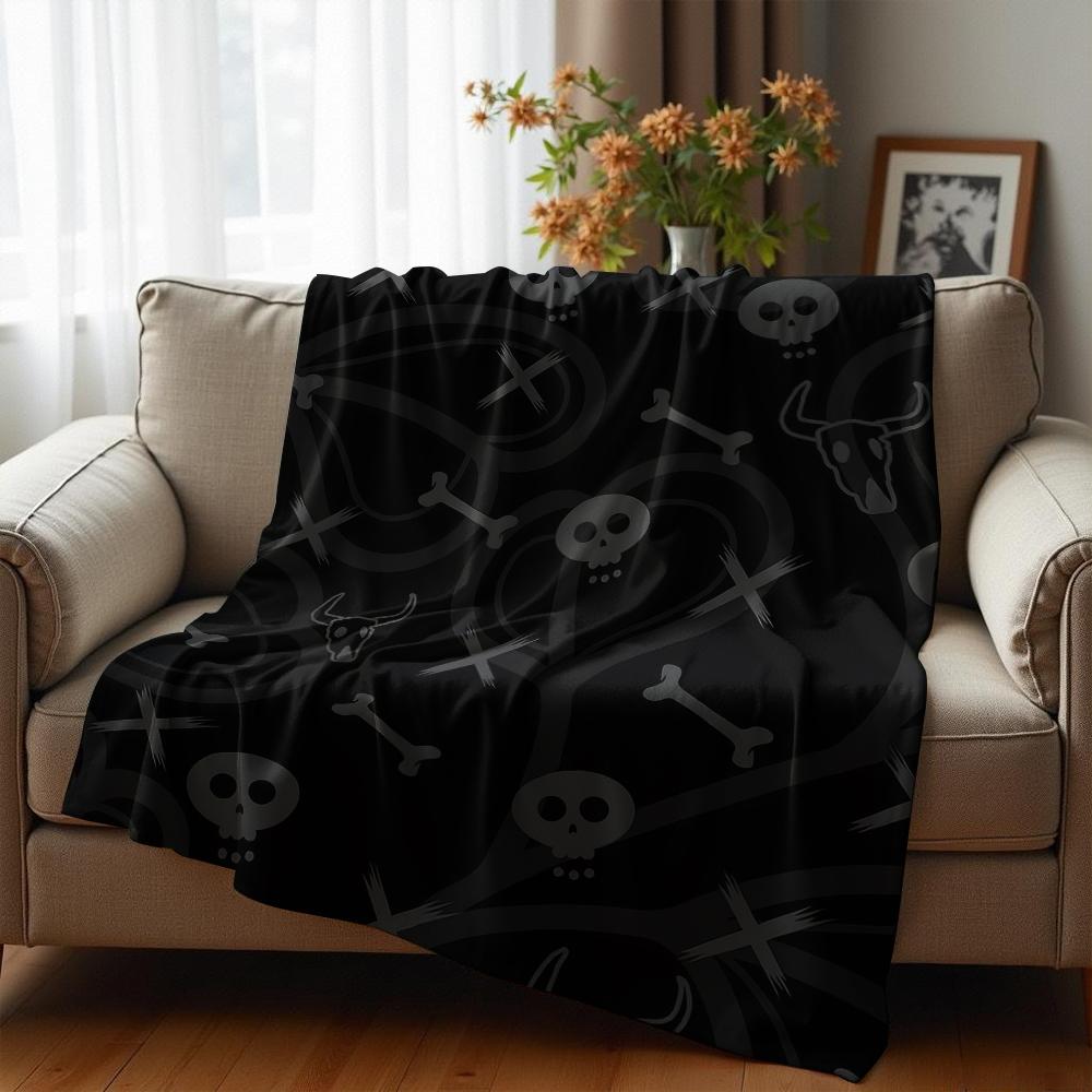 Cow Print Daisy Dot Soft Flannel Blanket Breathable Warm Throw for Office Car Sofa Kids Room Birthday Xmas Gift