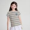 Deesha Girls' Striped Short-Sleeve T-Shirt