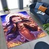 Anime Demon S-Slayer Kamado Nezuko Tanjirou Cartoon Rug for Bedroom Living Room Sofa Home Doormat Decor,Kids Non-slip Floor Mat