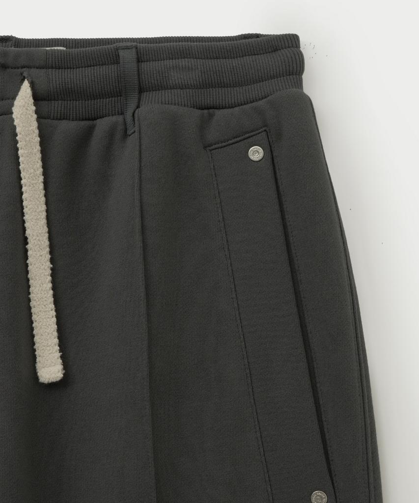 Seteo Cotton Elastic Waist Sweatpants Charcoal