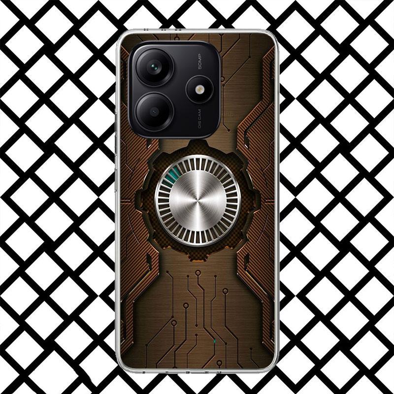 Hacker Creative Mecha Phone Case for Xiaomi Redmi Note 15 14 14S 13 12 12S 11 Pro Plus 11E 11T 11S 10S 5G Soft Cover Fundas Redm