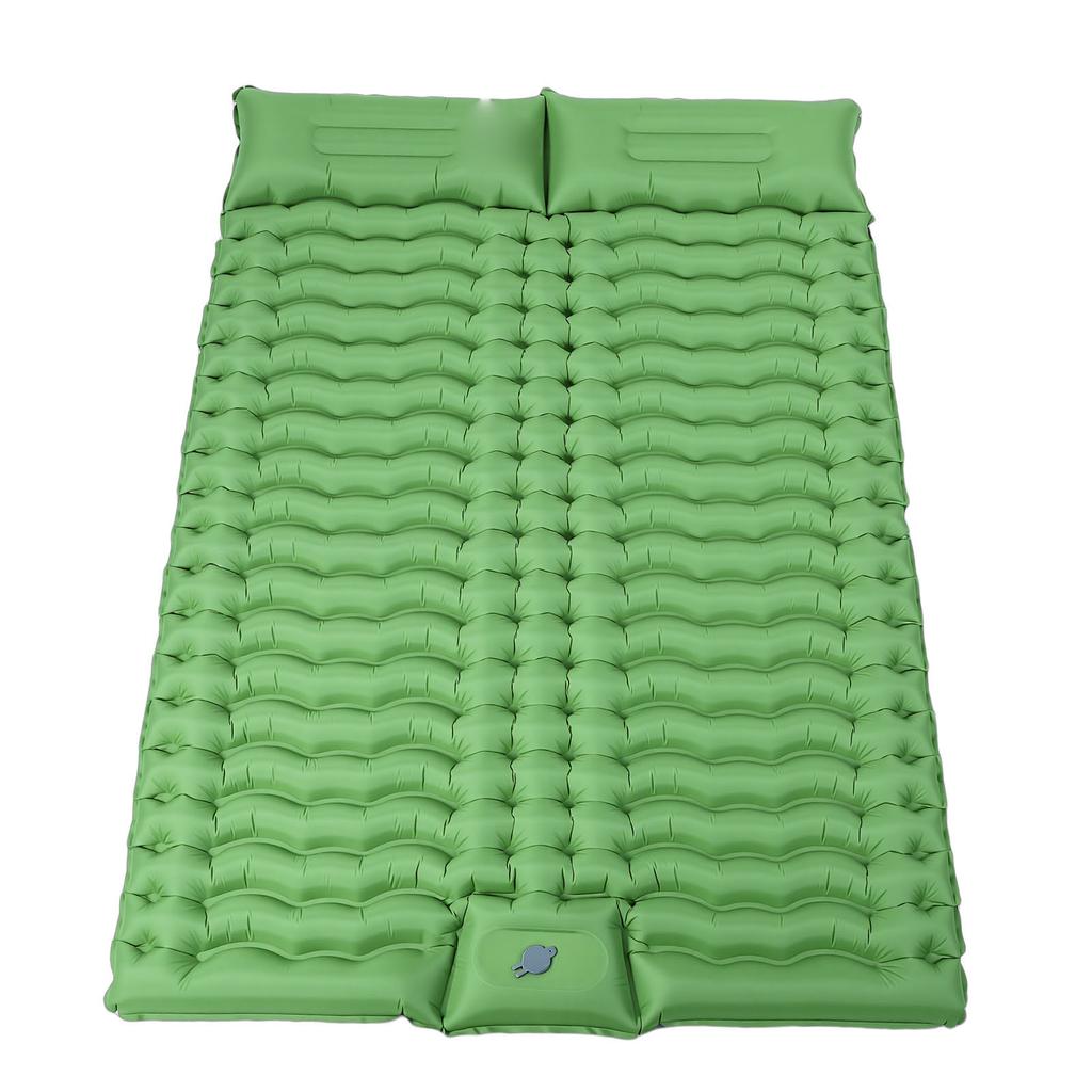 Double Sleeping Pad Tear Proof Water Proof TPU Portable Double Inflatable Mattress with Foot Pump for Outdoor Camping