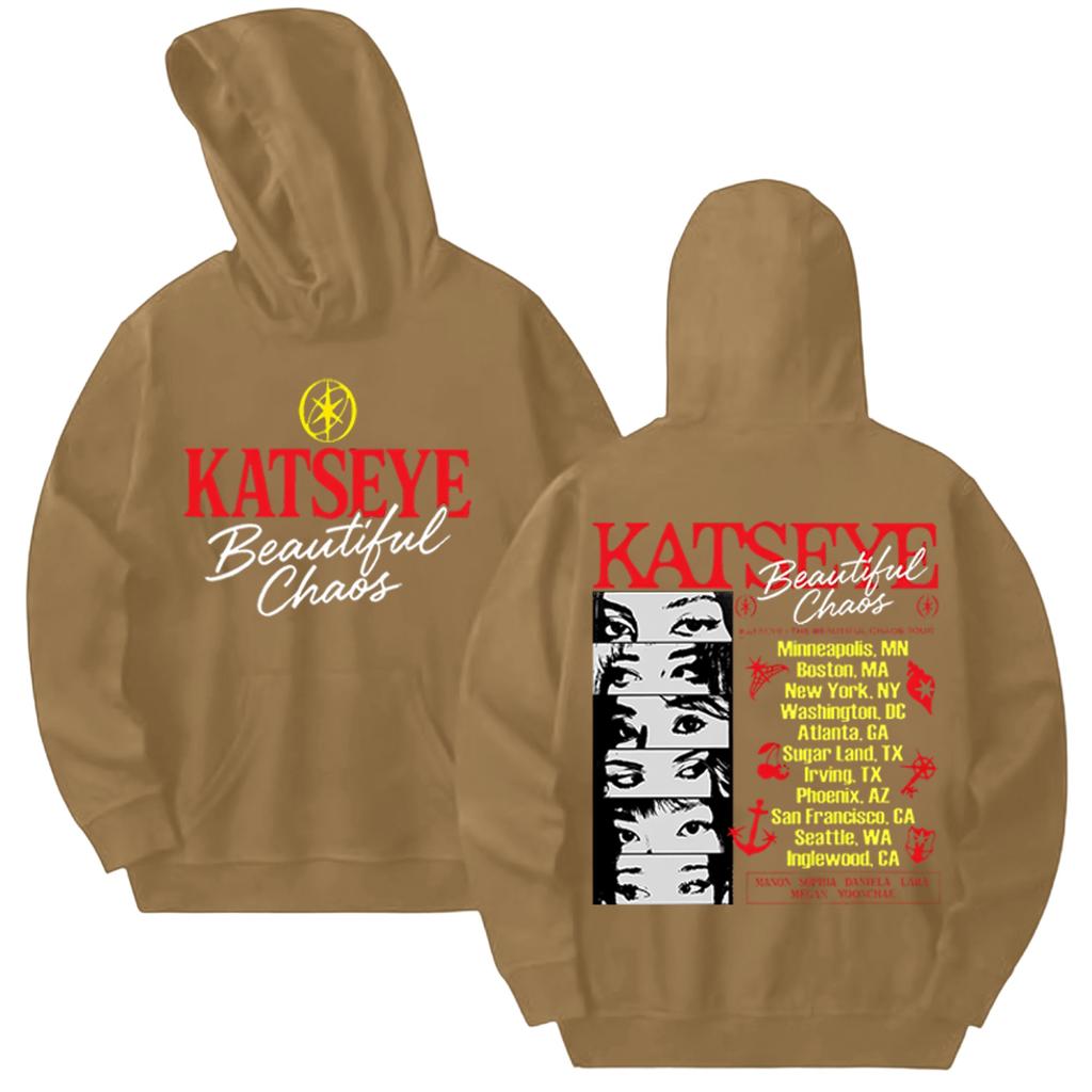 Women's Fashionable Casual Hooded Long Sleeved Printed Sweatshirt