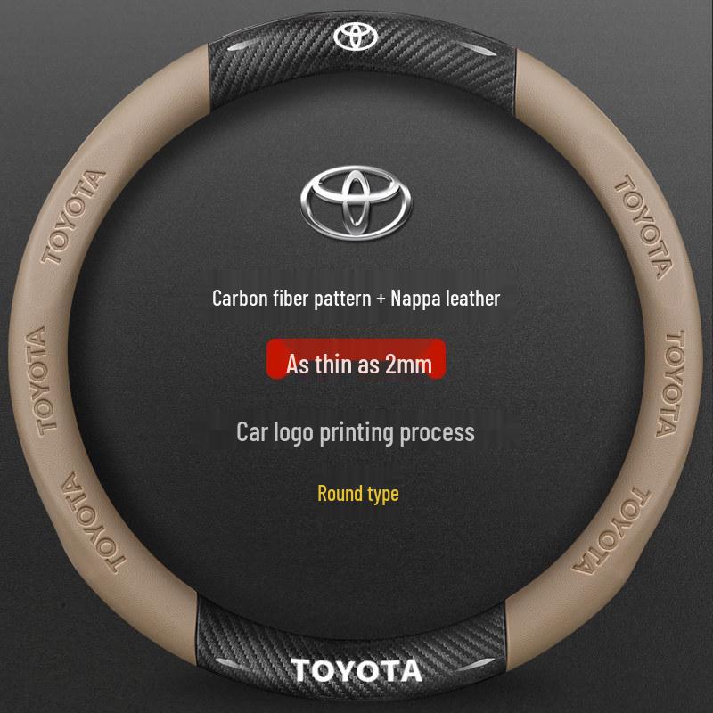 Potah volantu ze semiše a kůže pro Toyota Camry, Highlander, Corolla, RAV4, Avalon a Levin