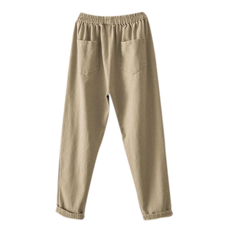 GREFER-Women Lounge Pants Women Plus Size Comfort Straight Wide Leg Loose Striped Pocket Trousers Pants Hiking Pants