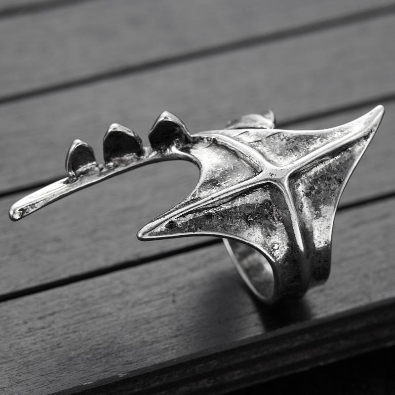 Vintage Punk Style Irregular Geometric Open Ring, Women's Personalized Trendy Holiday Party Accessories