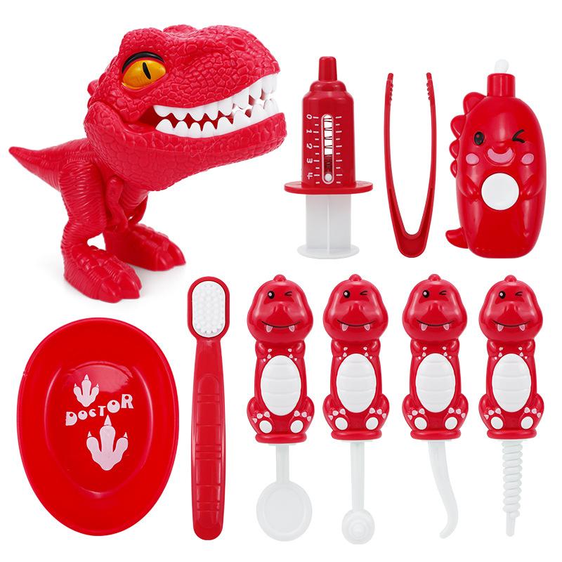 Cartoon Simulation Dinosaur Set, Children'S Role-Playing Toy Play Doctor Toy Set