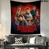 Stranger Things Wall Tapestry Aesthetic Wall Hanging Printed Fabric Blanket Decorative Tapestries for Bedroom Living Room Home Decor