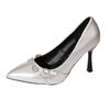 Black light ripe super beautiful high heels women's 2025 spring and autumn new French temperament pointed stiletto single shoes with skirt