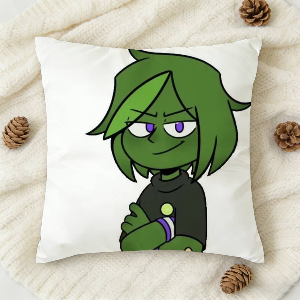 Mundo Do Torajo Anime Double-Sided Printed Square Decorative Cushion Cover For Sofa Living Room Home Decor