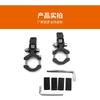 2pcs Motorcycle Spotlight Mount Clamp Bracket Aluminum Alloy LED Light Bar Tube Holder for Motorcycle Scooter Dirt Pit Bike SUV