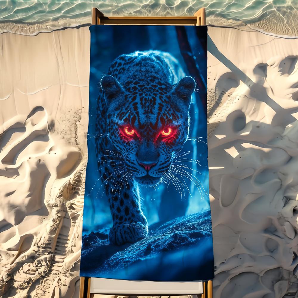Leopard Towel Beach Towel Travel Lightweight Skin Friendly for Pool Beach Camping Cruise Summer