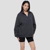 Gap Women's Embossed Logo Fleece Half-Zip Stand-Collar Sweatshirt