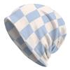 Check Pattern (2) Thin Caps For Men Women Checkerboard Ski Caps Soft Bonnet Hats Skullies & Beanies Hat