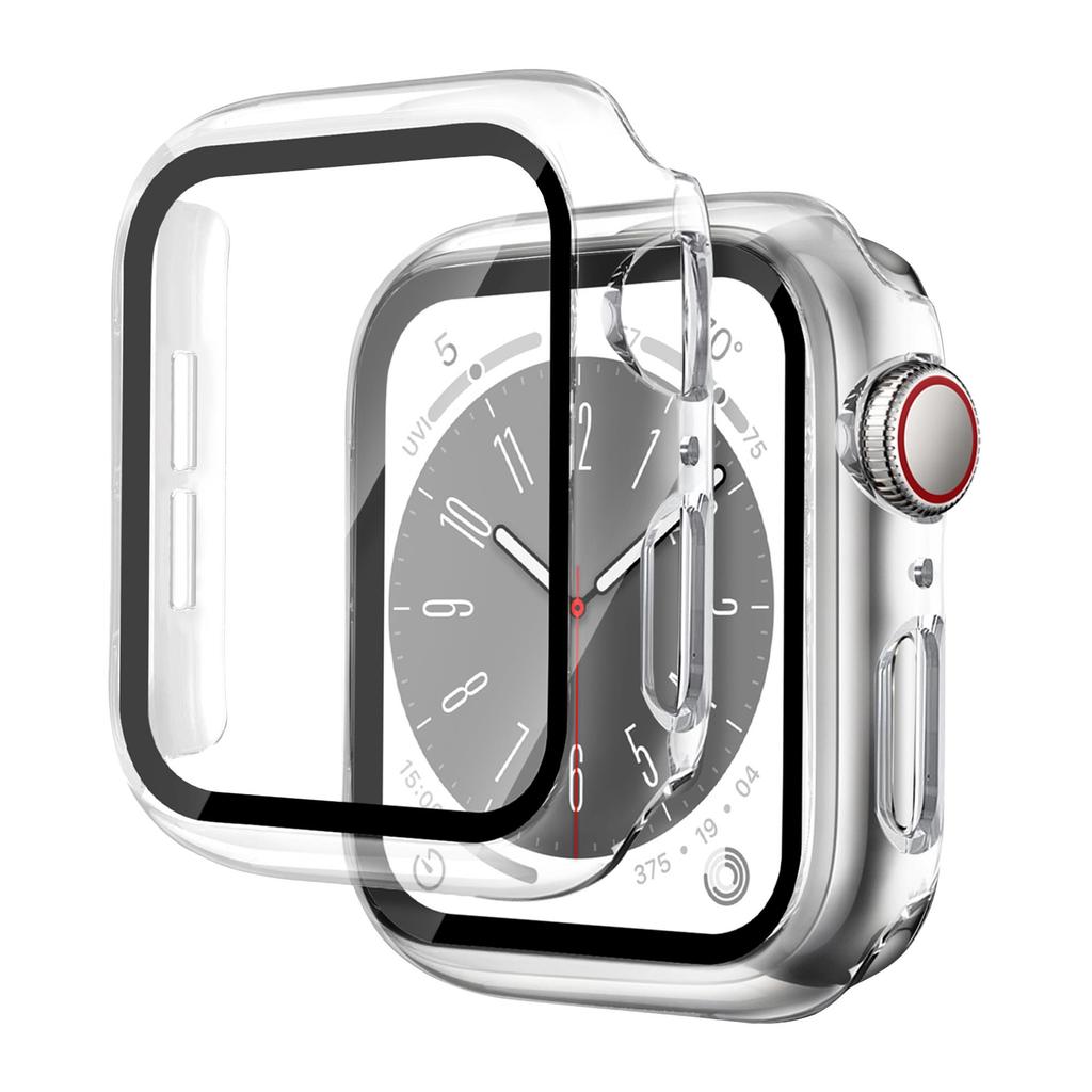 Glass+Cover For Apple Watch case 46mm 44mm 40mm 45mm 41mm 42mm 38mm Accessories Screen Protector iwatch series 10 9 8 7 6 5 3 SE