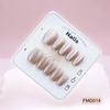Nude Starry Sky Cat Eye Manicure: Autumn/Winter Press-On Nails, 10 Pieces, Short, High-Quality, Whitening Effect