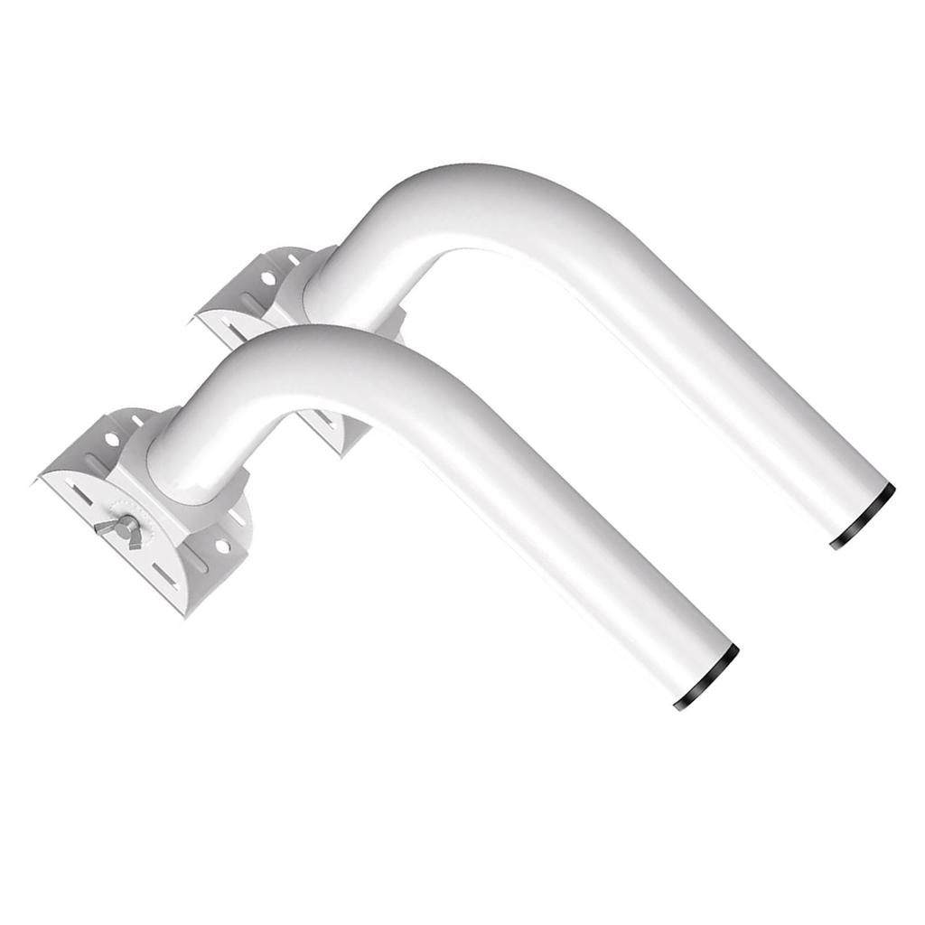 2Pcs Wireless Bridge Bracket Mount 150 Degrees Adjustable Stainless Steel Universal J Pole Mount Accessory