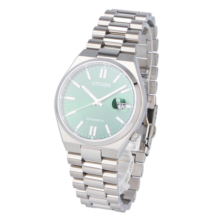 CITIZEN Automatic NJ0150-81X TSUYOSA Collection Sporty Simple Date Green Silver Stainless Wrist Watch For Men