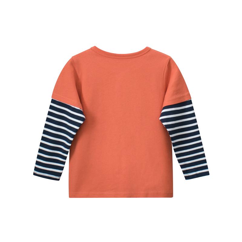 27kids Spring 2025 Korean Boys' Long-Sleeved T-Shirt