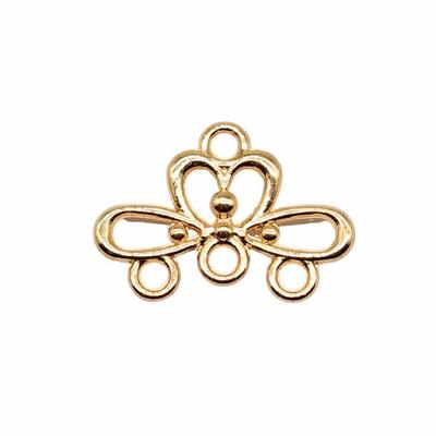 20gab Auskaru savienotājs Rotaslietas Sastāvdaļas Aksesuāri Zelta krāsa Cinka sakausējums 18X13mm