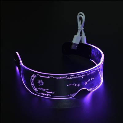 LED Barevné Svítící Brýle Bar Koncert Hudební Festival KTV Vystoupení Science Fiction Barevné Sluneční Brýle Sluneční Brýle