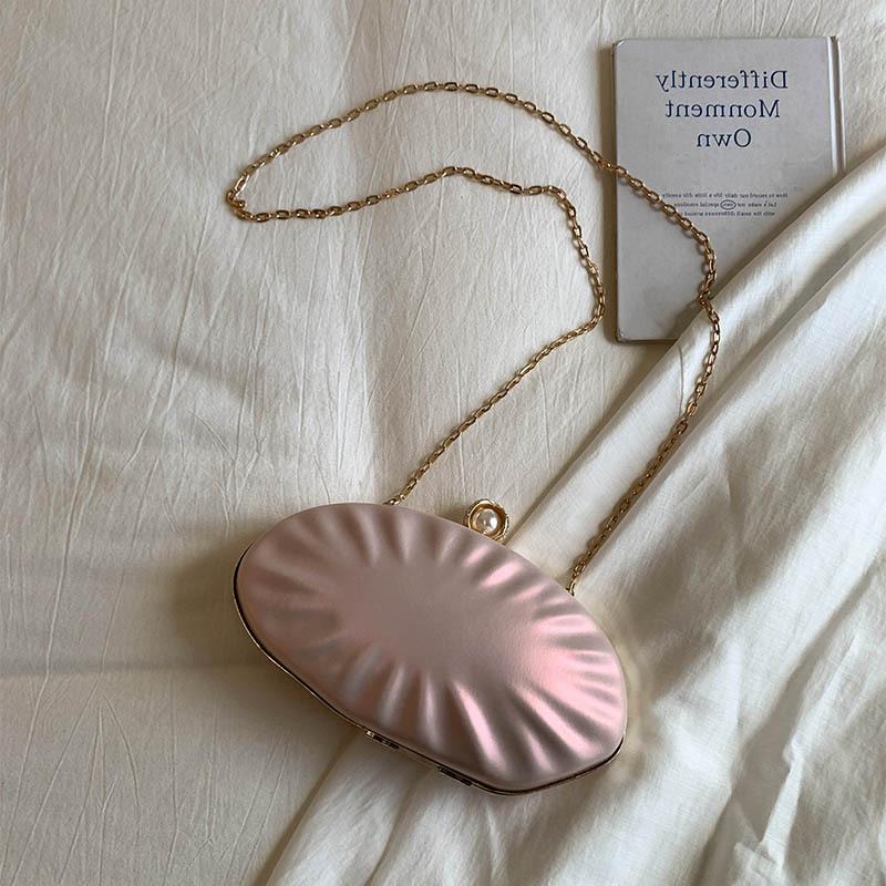 Wind Wedding Dinner Clutch Bag 2025 New Chain Shoulder Bag Fashion Shell Bag Casual Messenger Bag