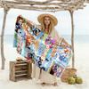 Bluey Customize Text Beach Towel Super Soft Microfiber Quickdry Fabric