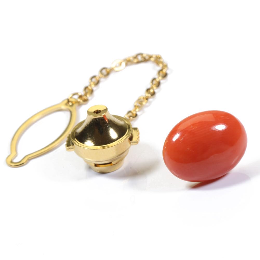 Mediterranean Coral Tie Tack Undyed Men's