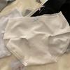 Relax: 7A Extended Pure Cotton Mid-Waist Soft Girls' Underwear - New Style Triangle Briefs