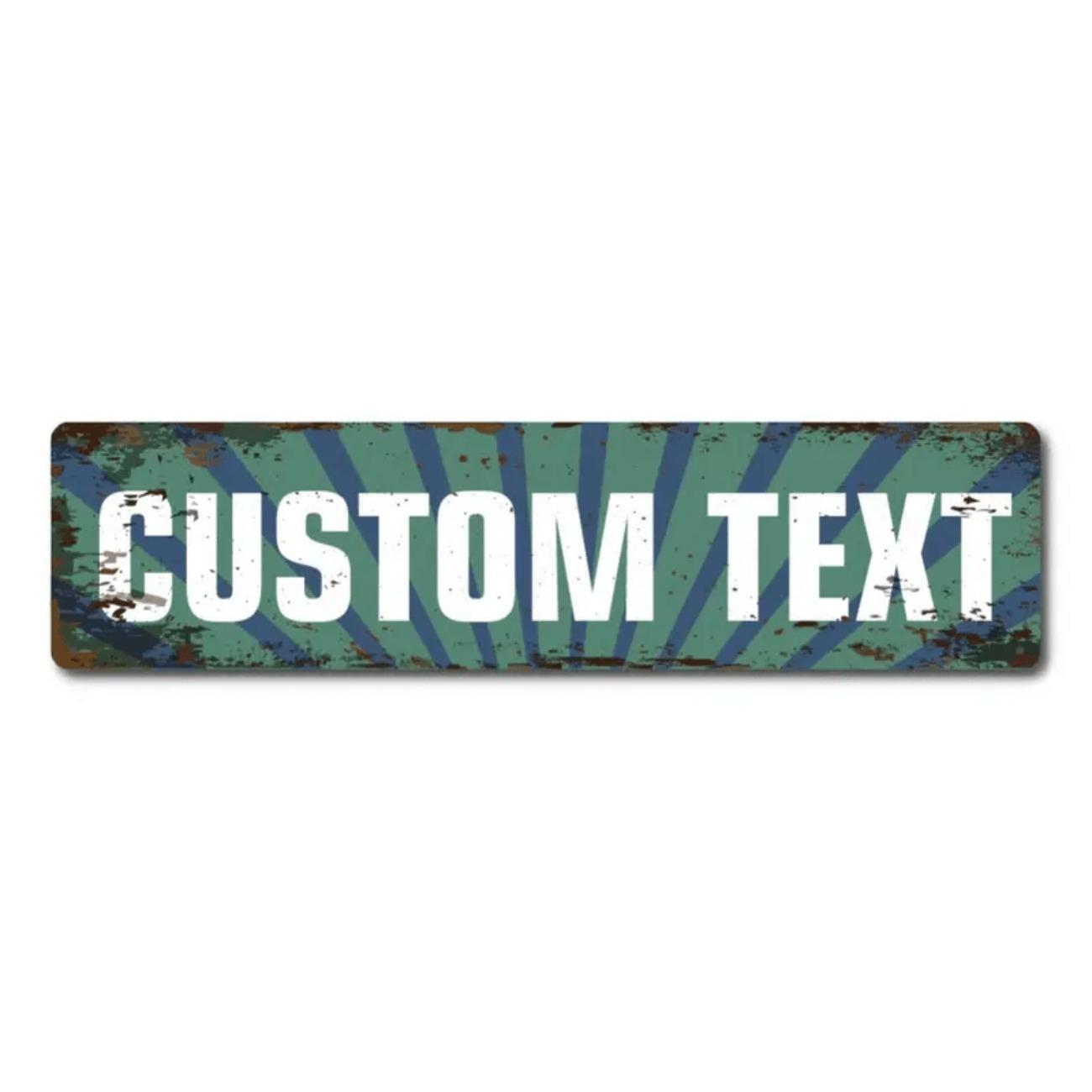 

Personalized Custom Vintage Metal Sign Wall Decor Indoor Outdoor