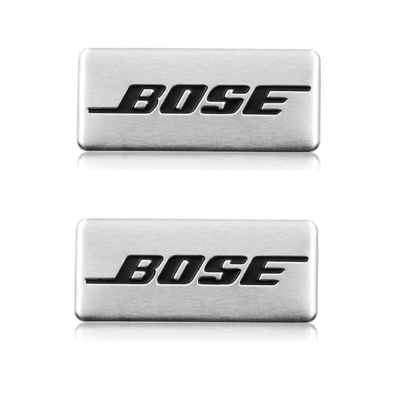 BOSE Letter Logo Badge aluminum 3D car audio stickers For bmw Dacia Alfa Romeo Lada Skoda Hyundai Infiniti Volvo Jaguar